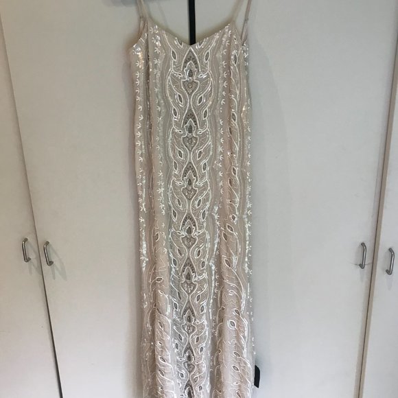 Needle & Thread Embellished Champagne Maxi Dress - Picture 5 of 5